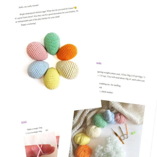 PAASEI Patroon PDF Ei - Amigurumi Haak Ei Patroon Amigurumi Ei Paasei Haak Paasdecoratie Beginner Haak Paaspatroon