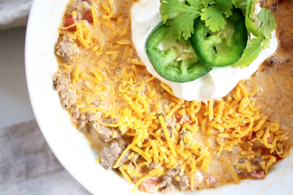 keto taco soup