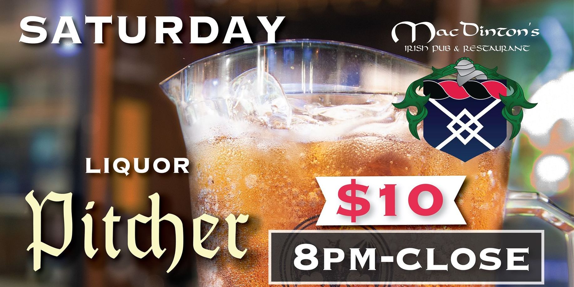$10 Liquor Pitcher promotional image