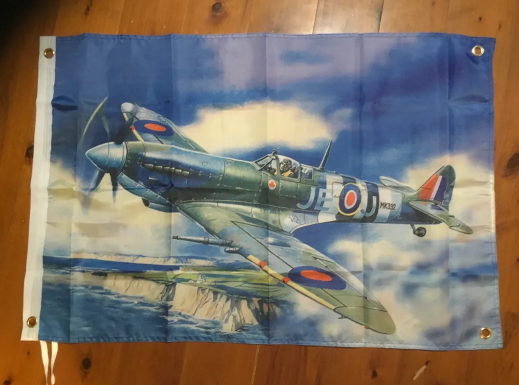 Catalina flying boat. Pacific War Banner