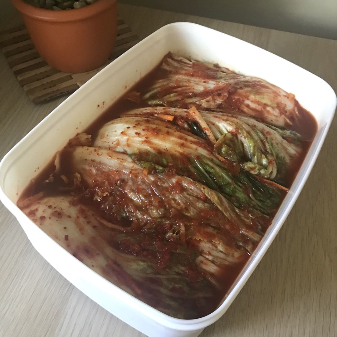 Homemade kimchi. Very pleased with the results. Thanks NC!