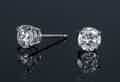 diamond stud earrings by Pobjoy Diamonds