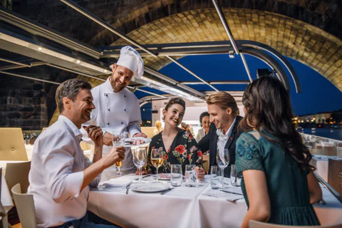 Crystal Dinner - Cruise on a Luxury Glass-Roofed Boat