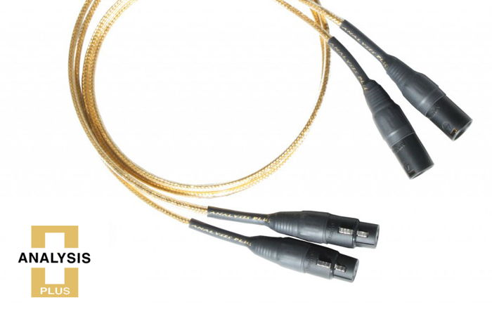 Analysis Plus Inc. 1/2 m GOLDEN OVAL INTERCONNECTS RCA/RCA