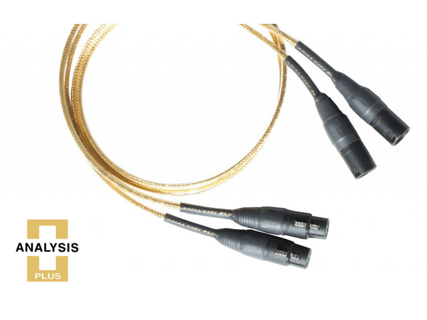 Analysis Plus Inc. 1/2 m GOLDEN OVAL INTERCONNECTS RCA/RCA