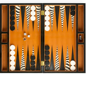 Zebra Backgammon Set