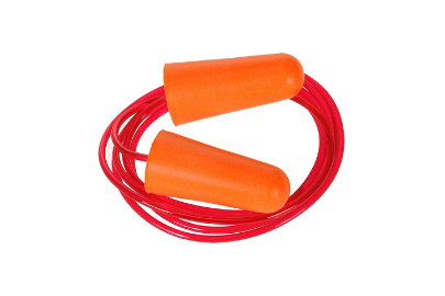 Corded PU Foam Ear Plugs (200 pairs) Orange EP08