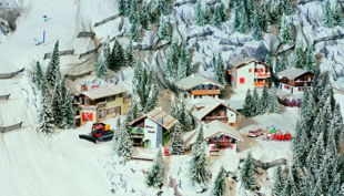 alpen dorf pistenraupe bearbeitet