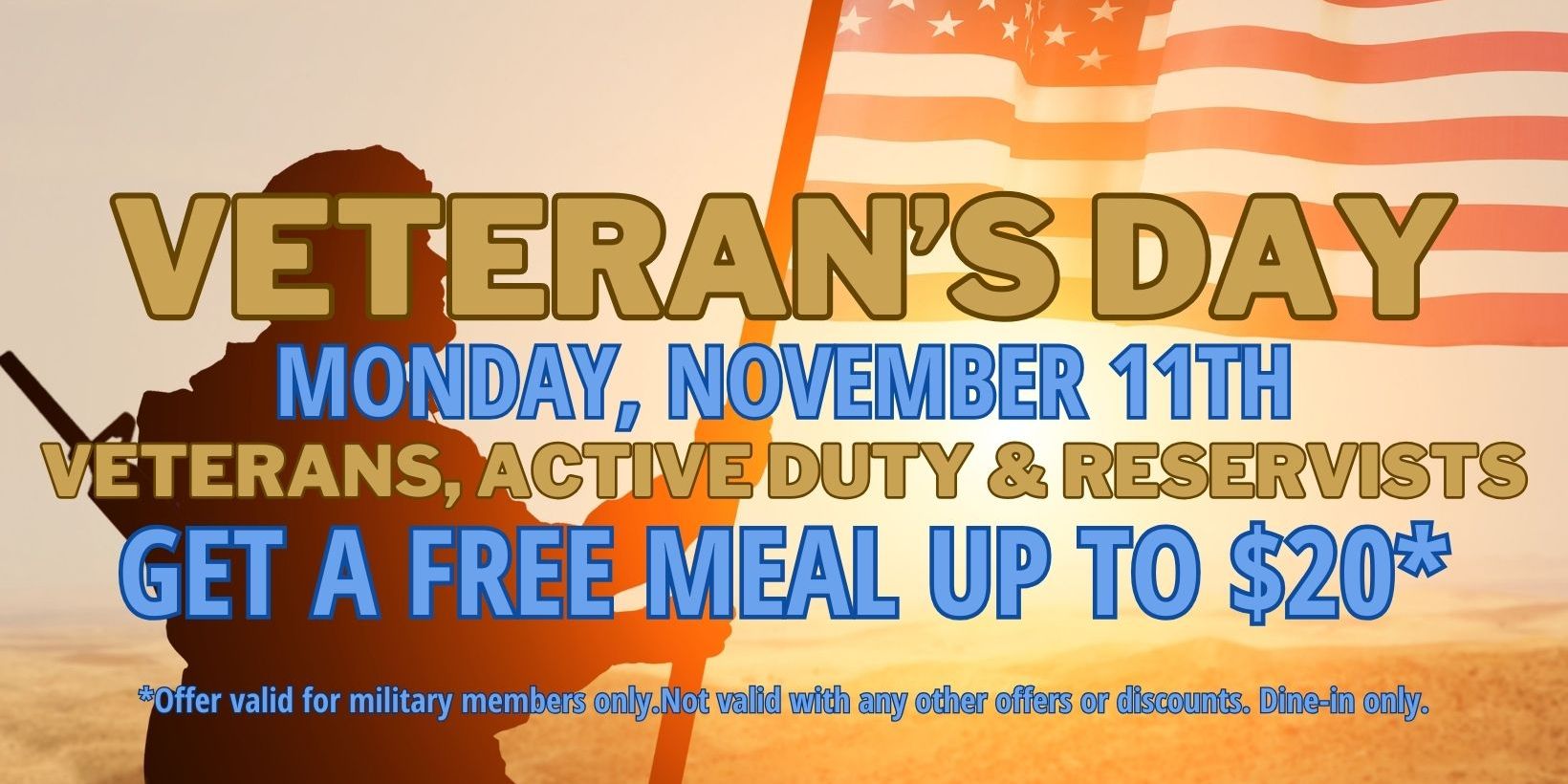 We Honor Our Veterans promotional image