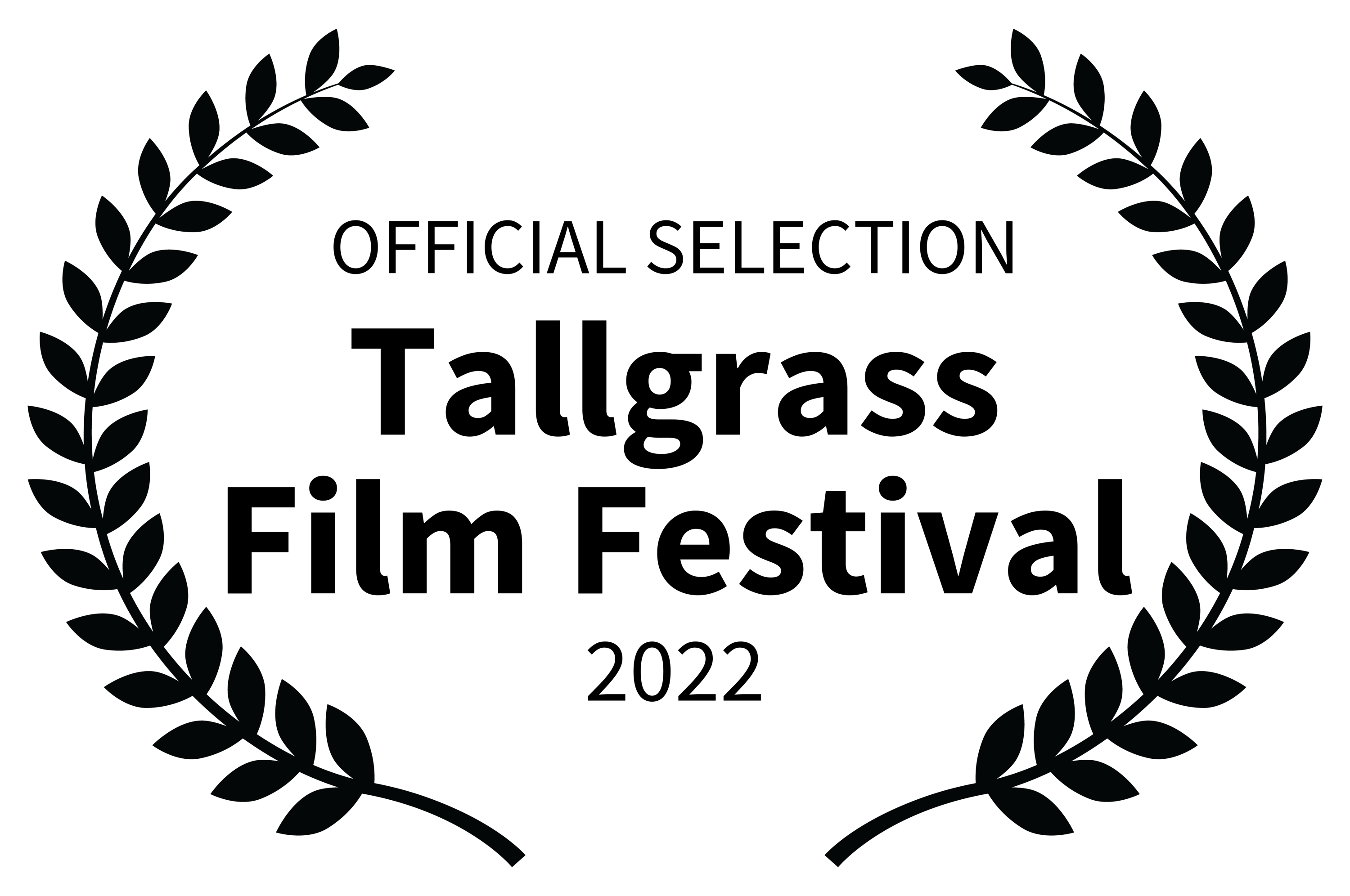 Laurels logo for official Selection Coney Island Film Festival