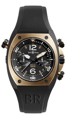 BR 02 92 Chronograph Rose Gold & Carbon