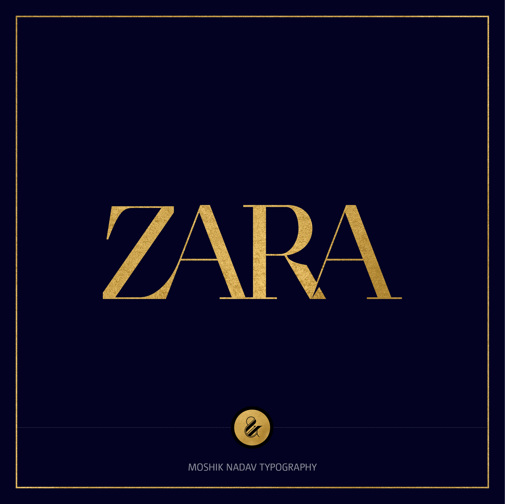Moshik Nadav version for Zara new logo design