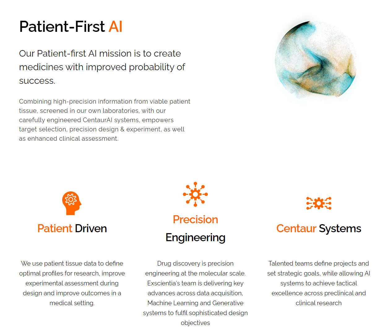 Exscientia product / service