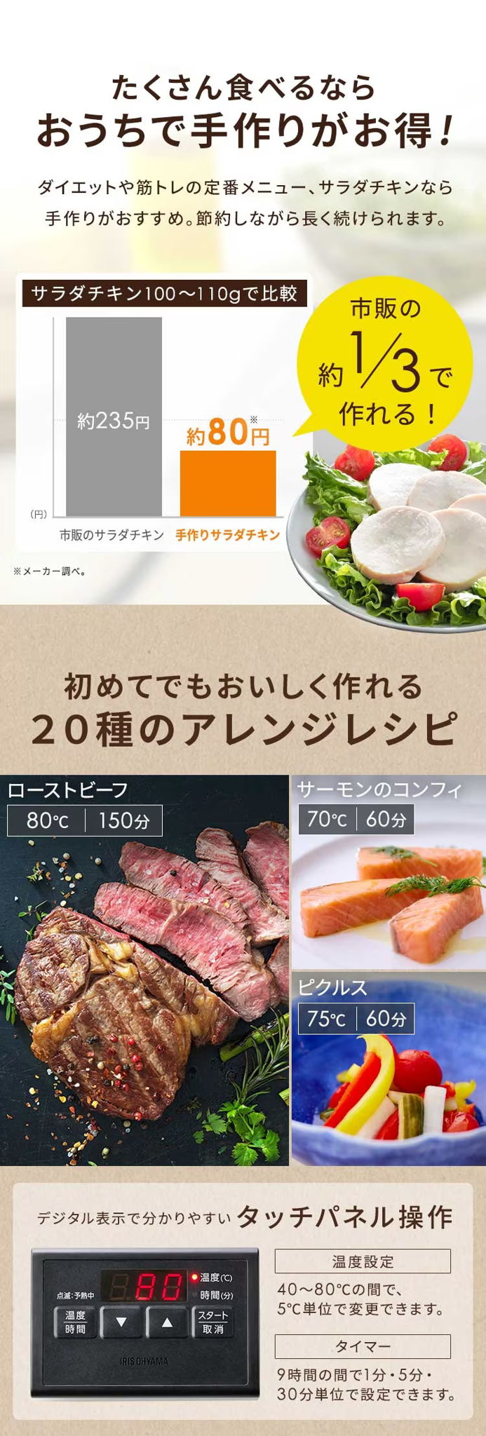 手作りがお得