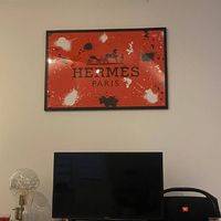 hermes canvas wall art