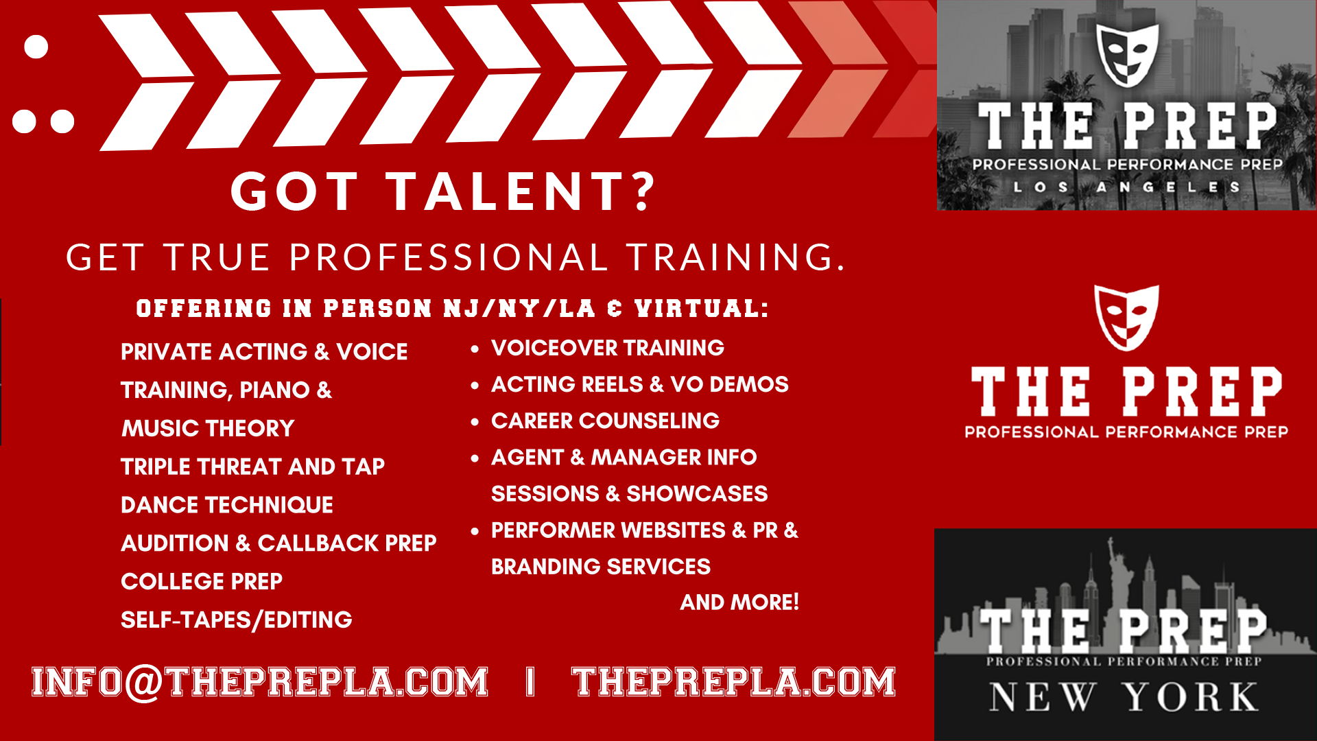The Prep LA Actor Training