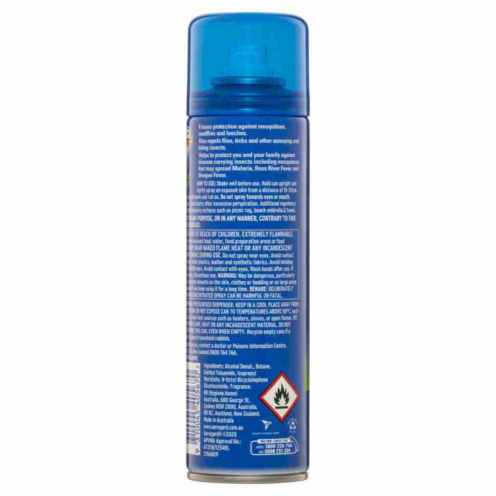 Aerogard Tropical Strength Insect Repellent Aerosol Spray 150G - Image 4
