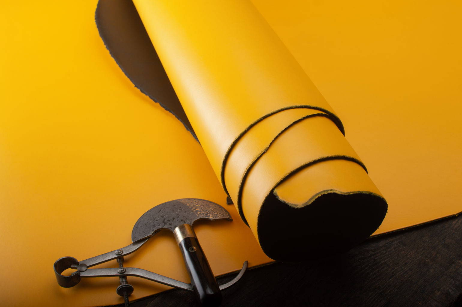 A photo of Double Yellow Leather