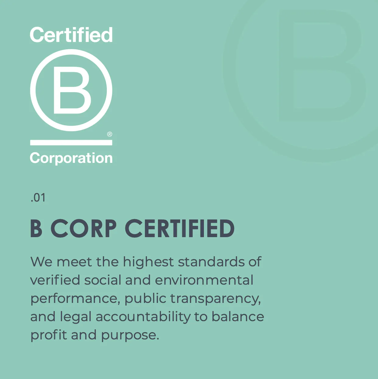 background image with B-CORP certified logo and copy = 