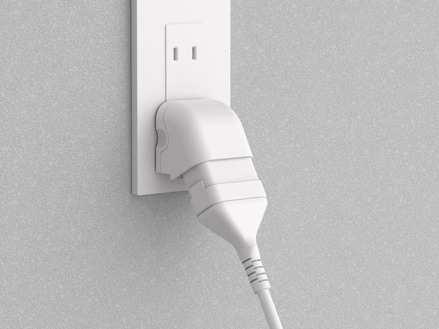安全性に配慮した電源プラグ