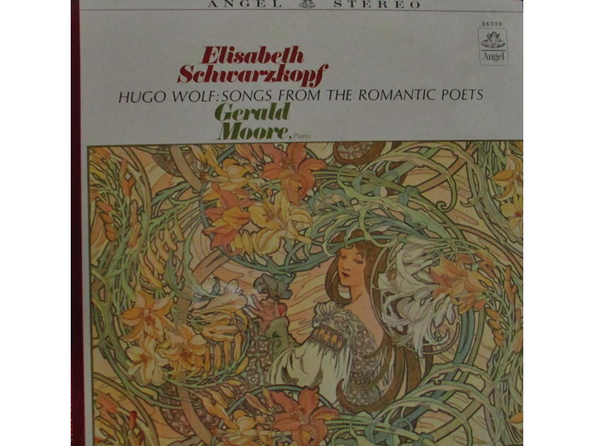 ELISABETH SCHWARZKOPF (FACTORY SEALED CLASSICAL LP) -  HUGO WOLF SONGS FROM THE ROMANTIC POETS ANGEL 36308