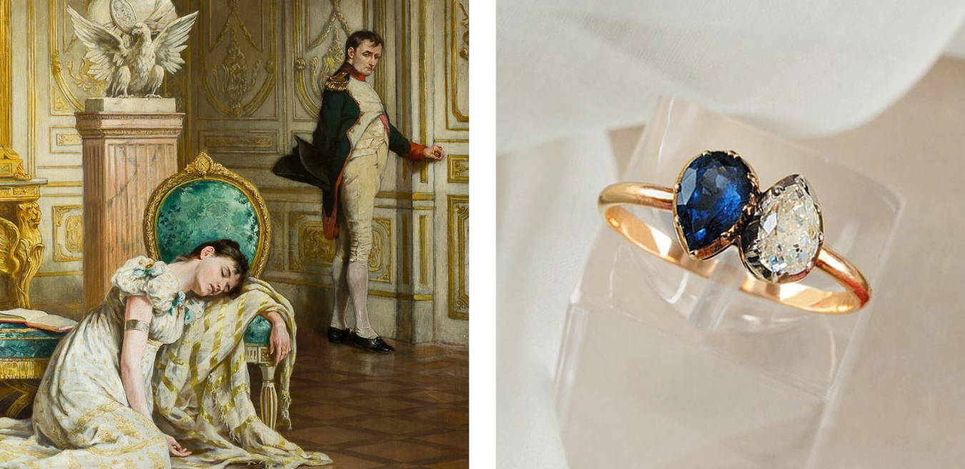 Joséphine Bonaparte toi et moi engagement ring