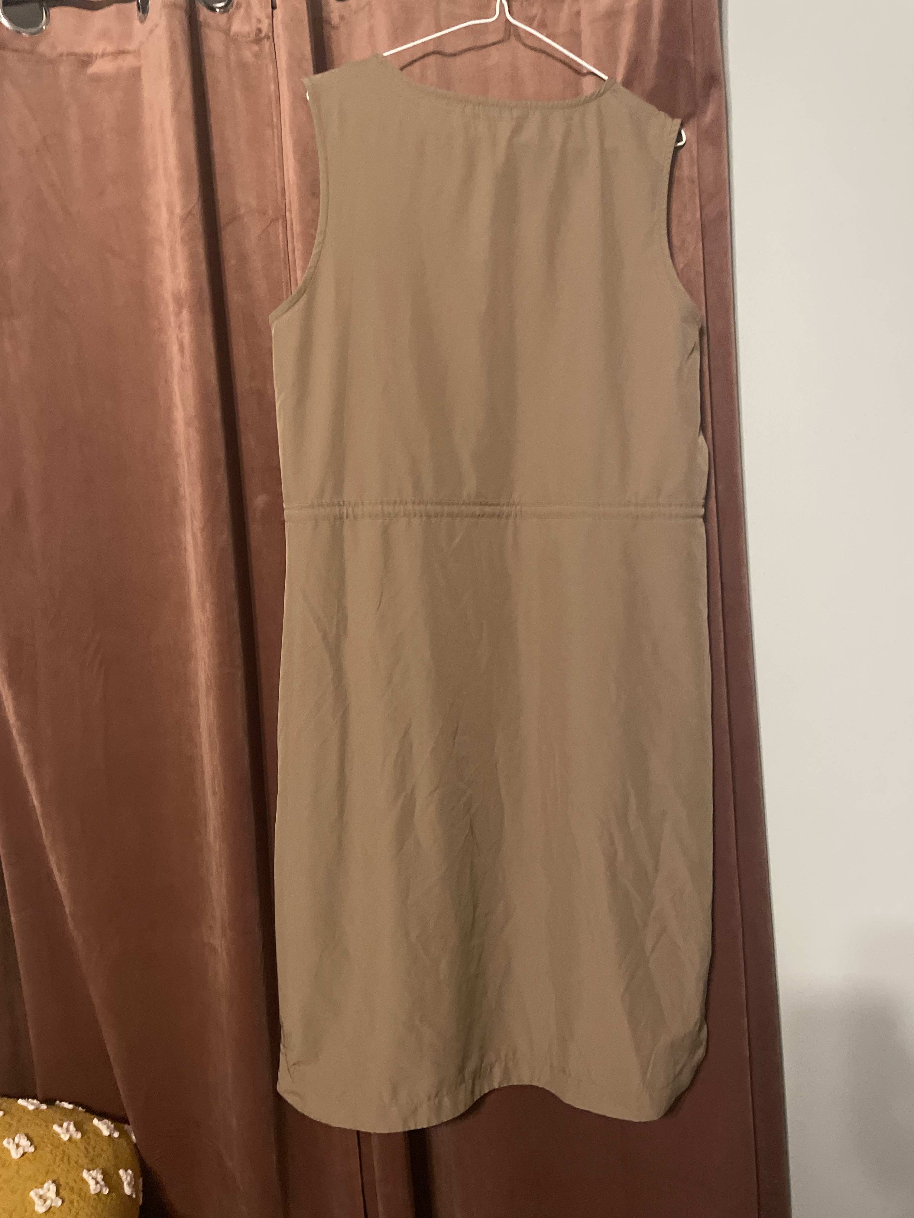 Rory Taupe Sleeveless Midi Dress - $25.00 | Inherit Re-Threaded