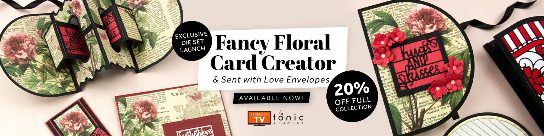 Domed Card & Gift Box Collection, exclusive die launch on Create and Craft TV. 14th to the 18th of February 2022.