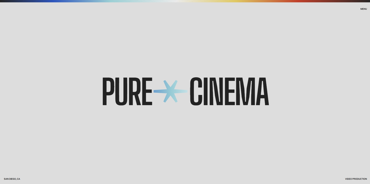 Screenshot of PURE CINEMA - San Diego, from the production company websites collection.