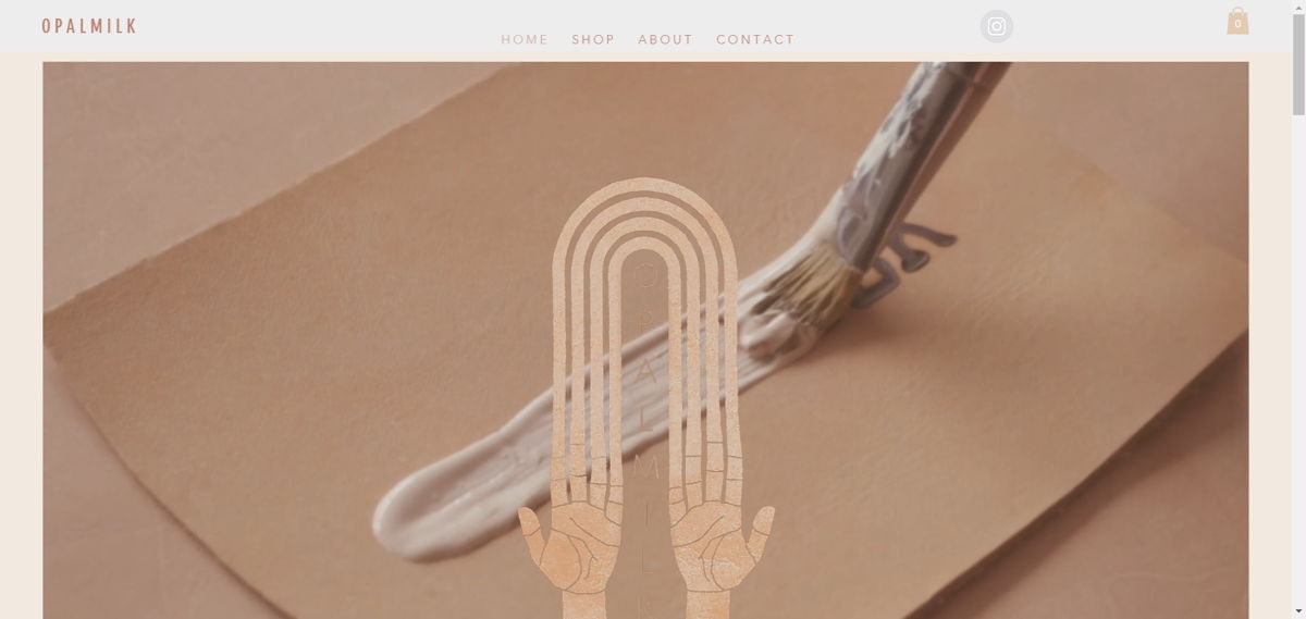 Screenshot of Opalmilk, from the art portfolios collection.