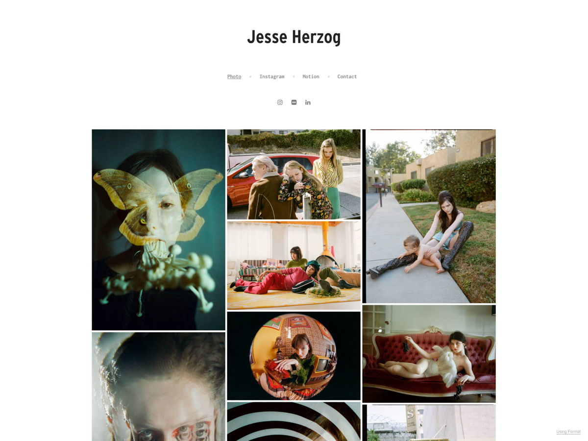 Screenshot of Jesse Herzog, from the videography websites collection.