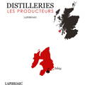 Carte localisation de la distillerie écossaise Laphroaig