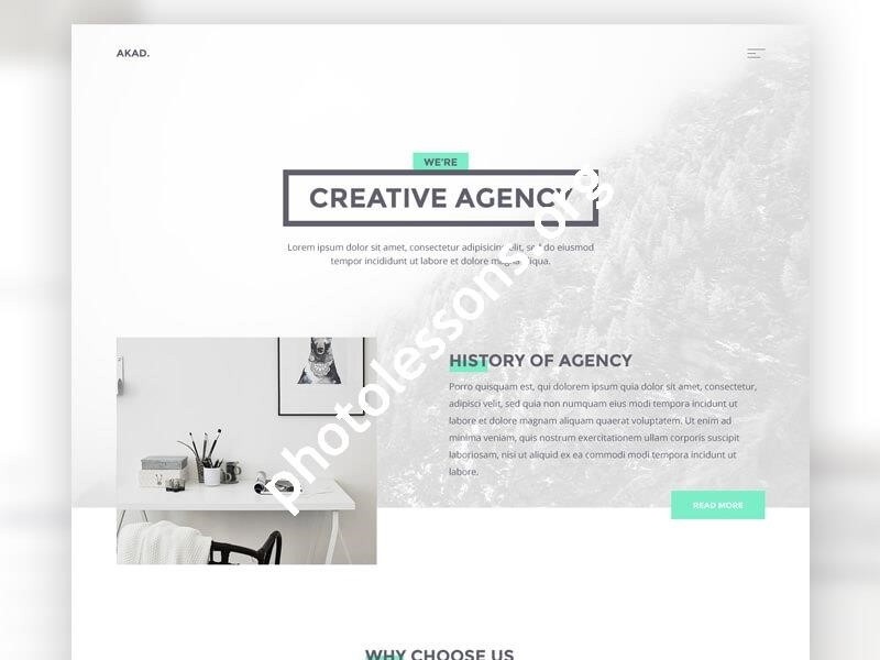 AKAD – шаблон многостраничного сайта PSD+HTML