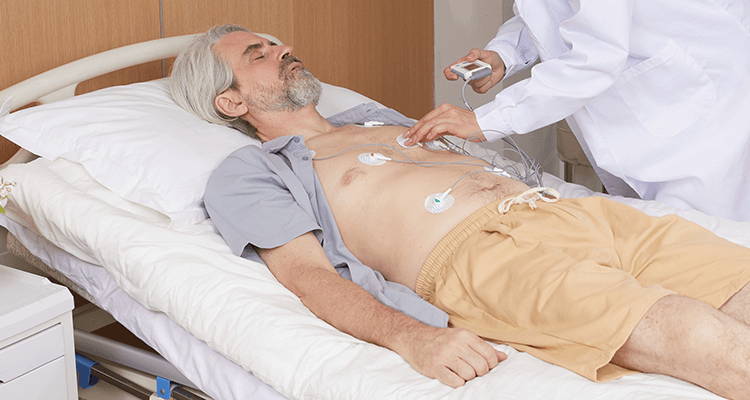 wear the 12-lead holter monitor