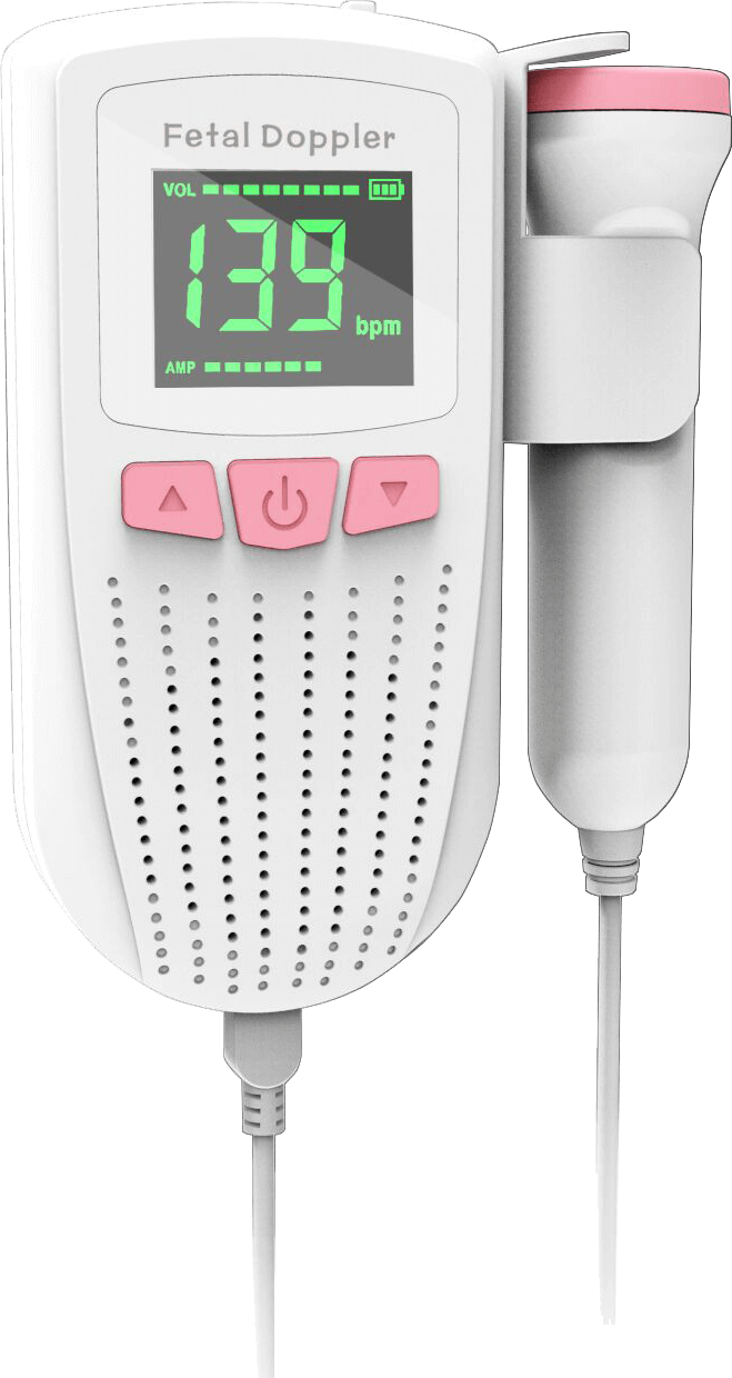 Dr Trust (USA) Baby Heart Rate Detection Monitoring Machine Portable with  in-Built Speaker Ultrasonic Fetal Doppler-1203 Blue