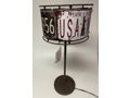 Lux Lighting License Plate Table Lamp