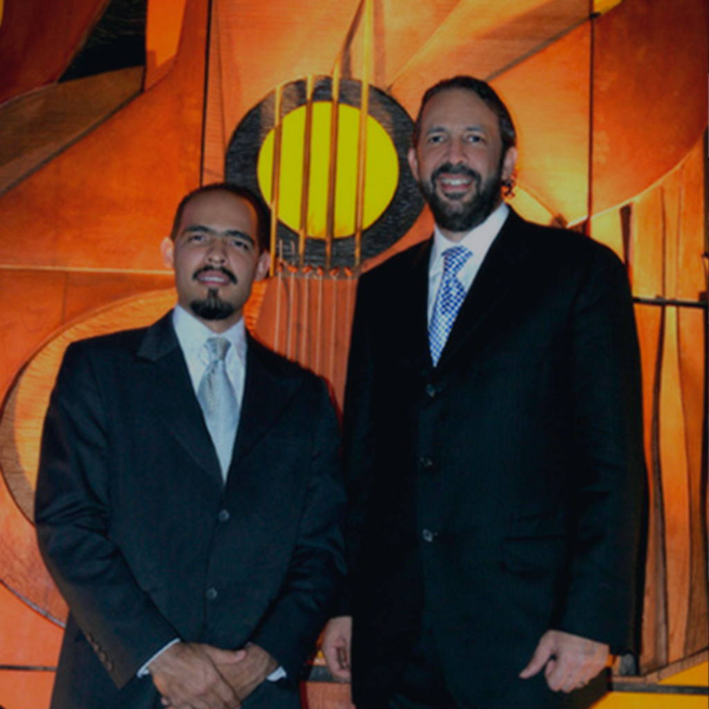 Juan Luis Guerra y José Luis Baldera