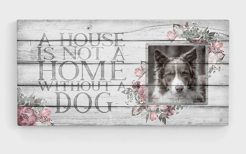 Personalized wall art gift for dog parents