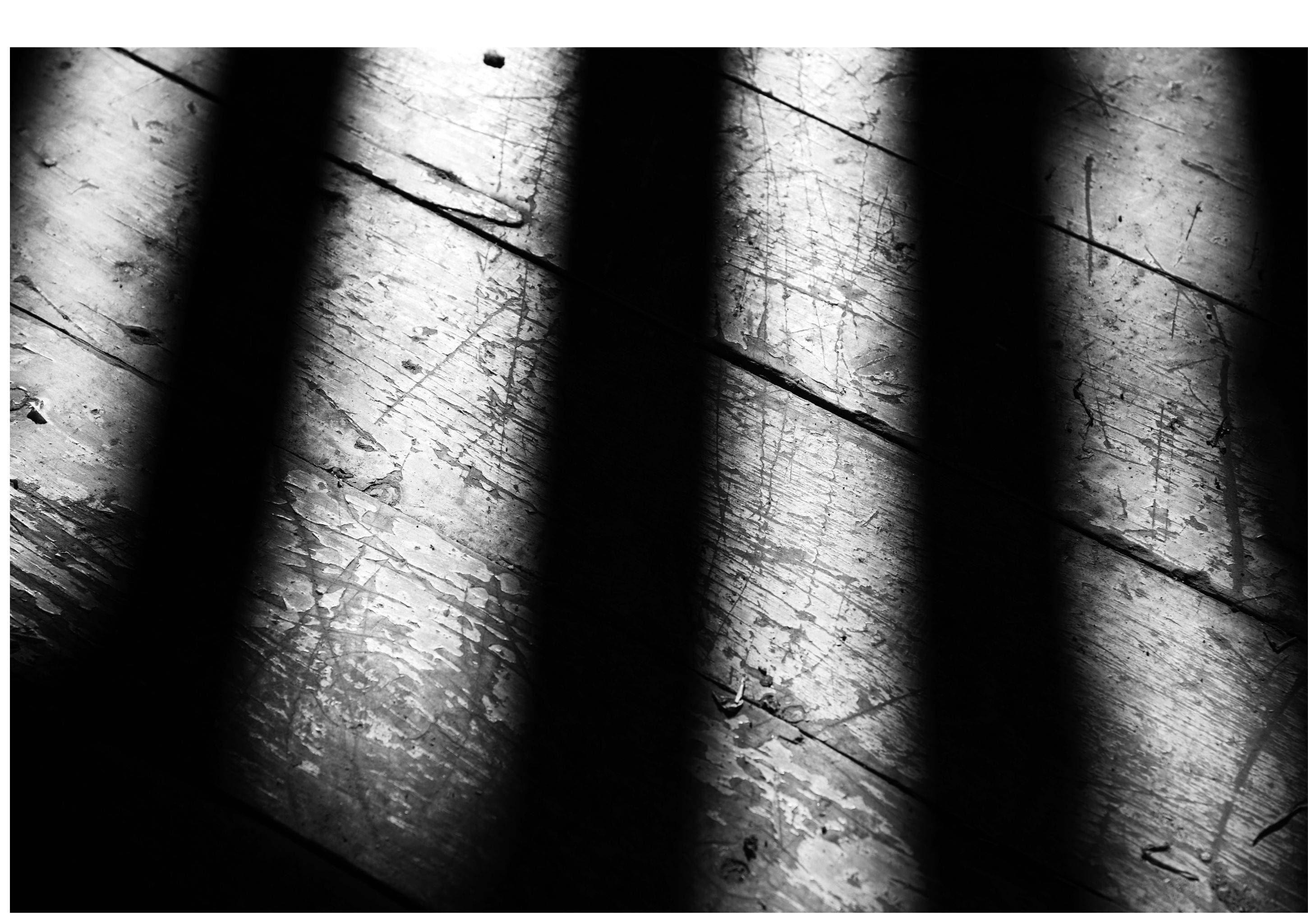 Shed Window Reflecting Light