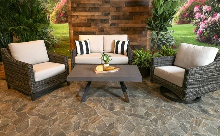 Patio Renaissance Somerset All Weather Wicker Outdoor Patio Furniture Seating Group