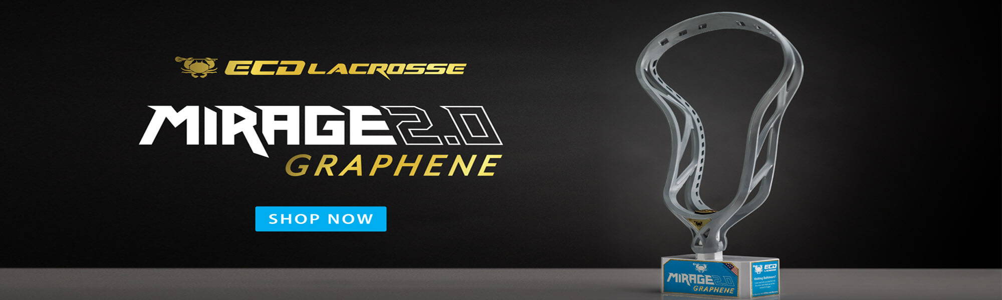 ECD Mirage 2.0 Graphene Lacrosse Head | TOP STRING LACROSSE