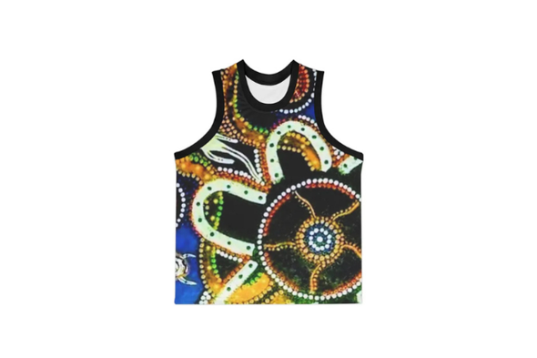 Vibrant Unisex Basketball Jersey - AOP, Sportswear, Athletic Wear, Casual Fashion, Gift for Sports Lovers