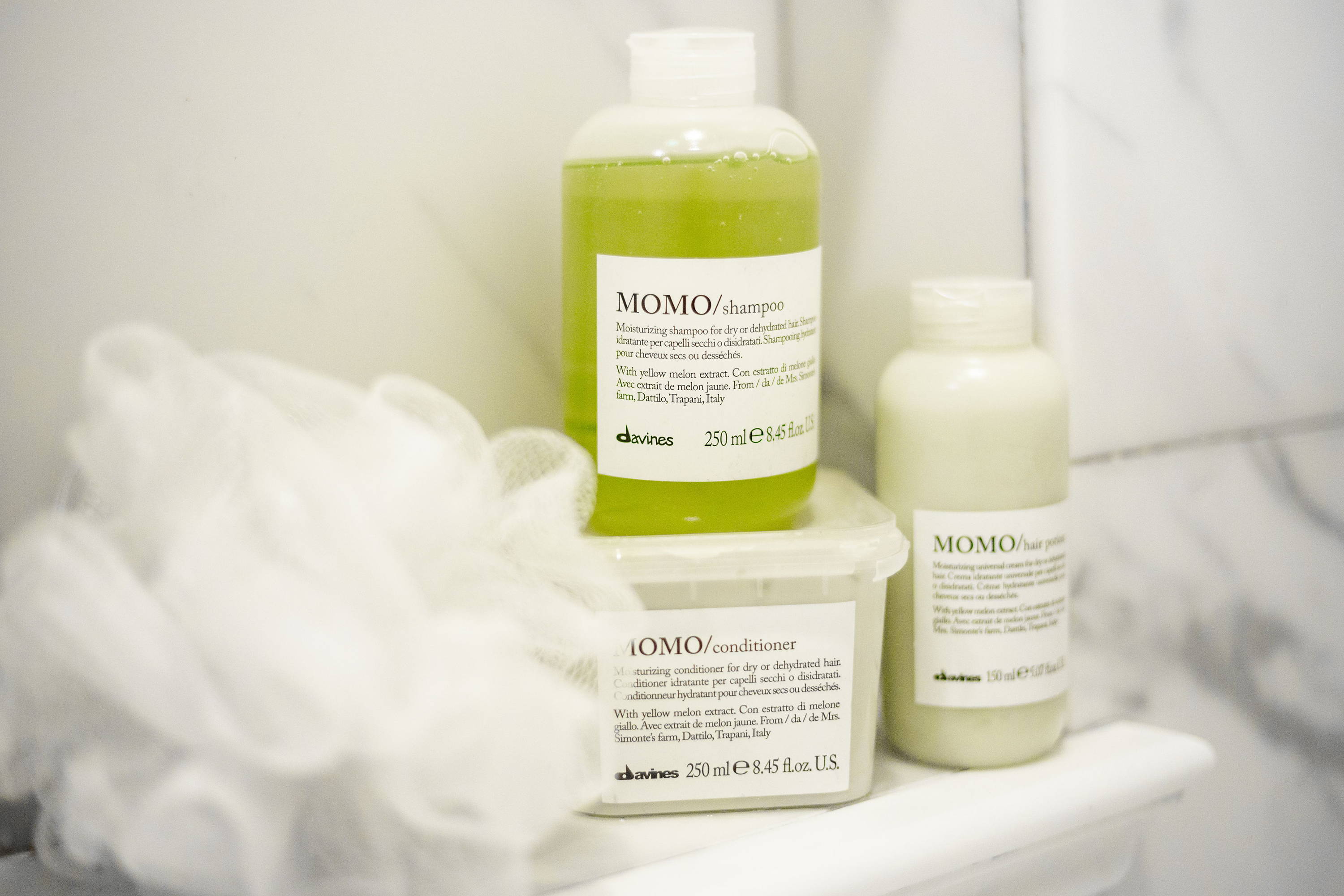 Davines Momo shampoo conditioner for dry hair