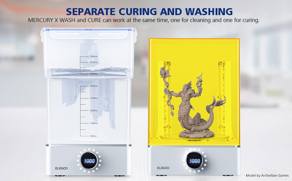 ELEGOO Wash and Cure Station, Mercury Plus 2 in 1 Washing and Curing  Machine Resin Curing Station - Washing Machines, Facebook Marketplace