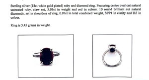 Natural Ruby & Diamond Ring (5.03ct)