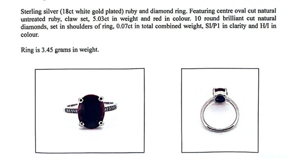 Natural Ruby & Diamond Ring (5.03ct)