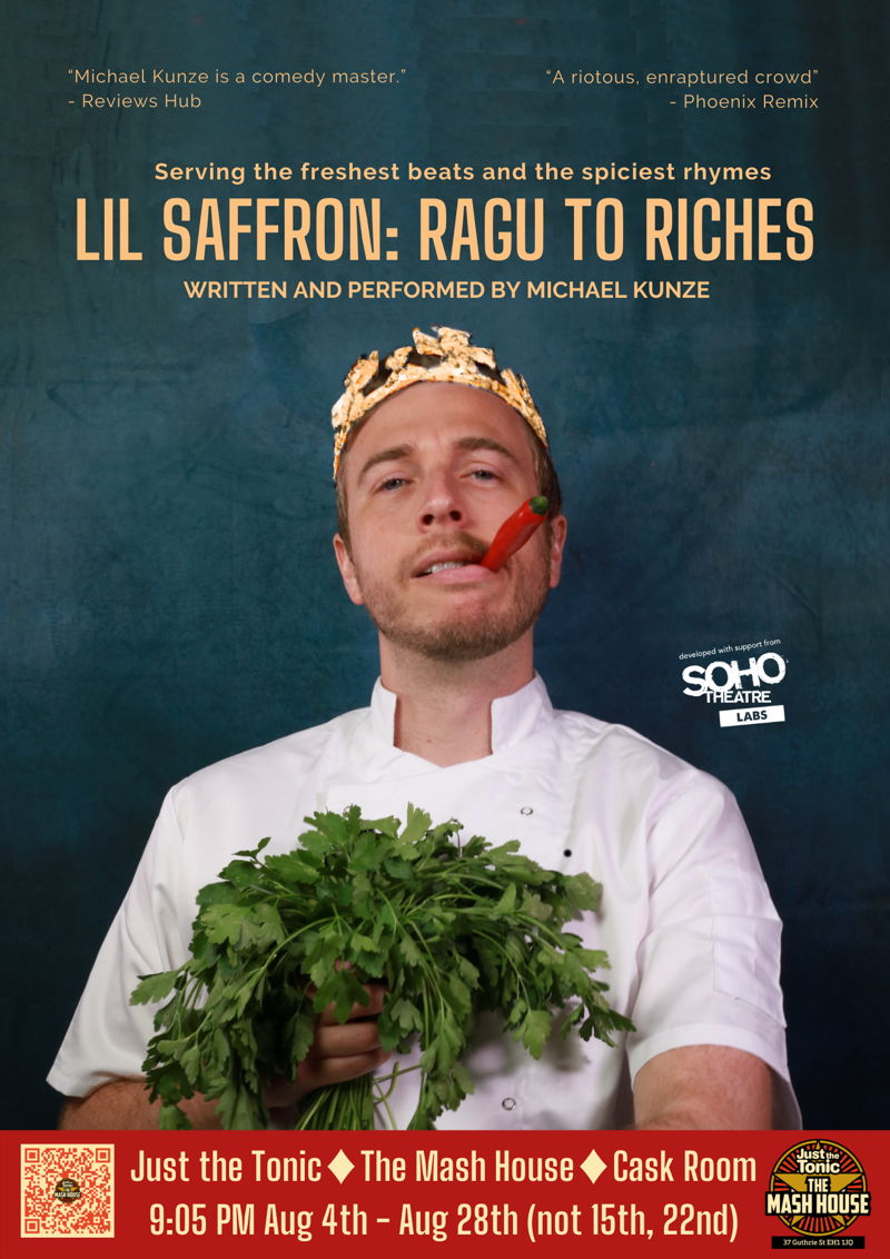 The poster for Lil Saffron: Ragu to Riches