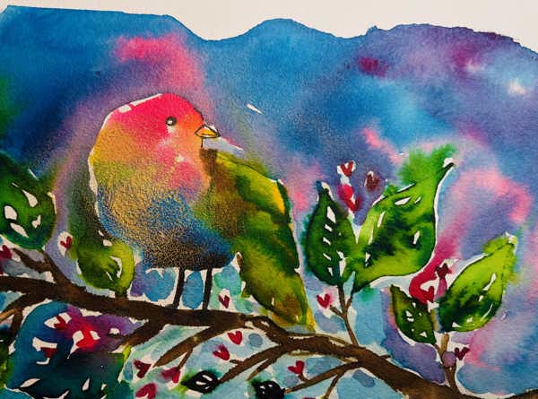 Kunsttrykk Lykkeliten a5