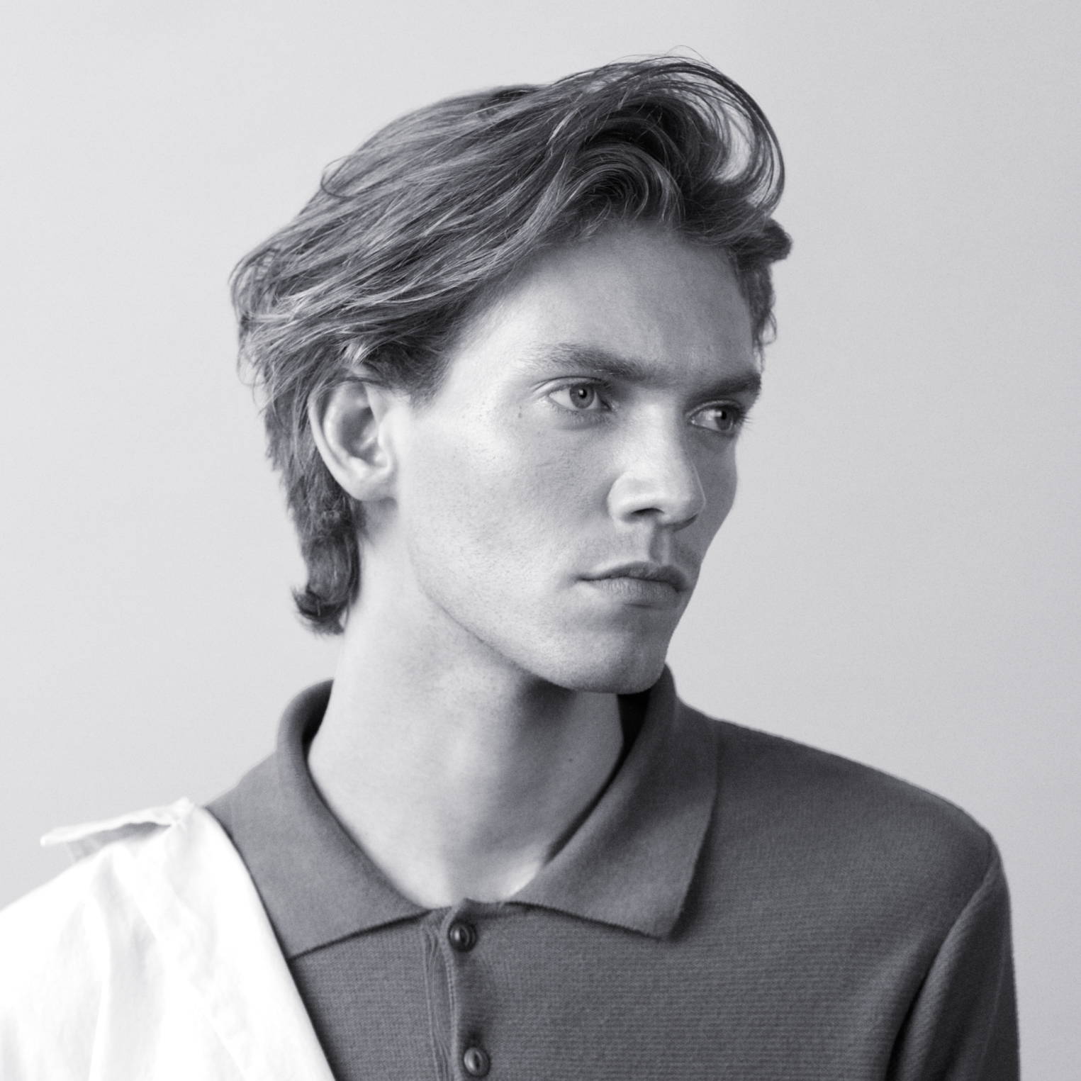 Man with voluminous hair