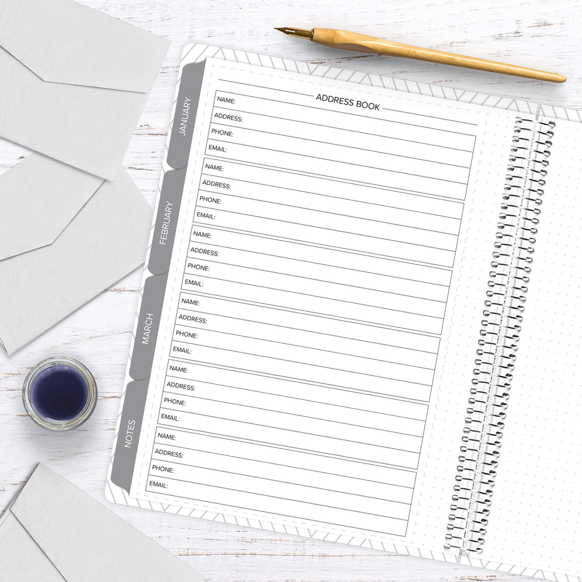 amplify planner address bok insert